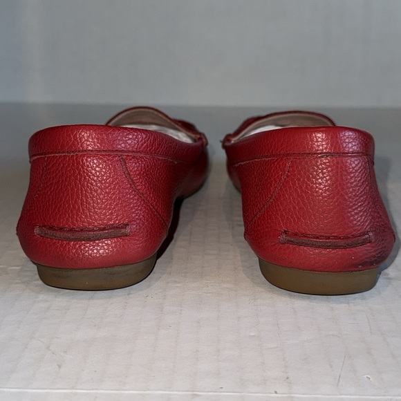 Kate Spade Carmen Red Leather Loafers - Picture 9 of 12